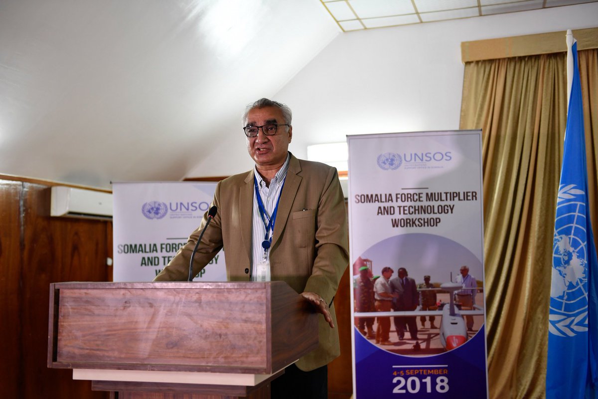 UNSOS_'s tweet photo. The #ForceMultiplierTechnology workshop will come up with recommendations from subject matter experts which will serve as a roadmap for successful peacekeeping operations in Somalia. https://t.co/cQeHtpybg5