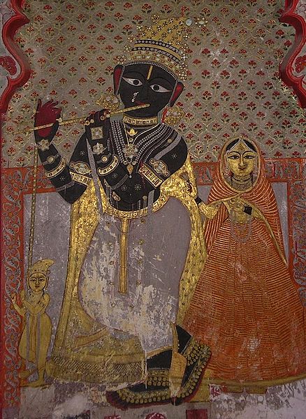  #Fresco  #Krishna  #Radha at  #citypalace  #Udaipur