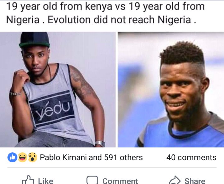 RozeMaina's tweet image. We are too idle for life,this so called beef between Nigeria and Kenya is getting out of hand,at the end of the day we are all Africans lets embrace each others diversity and culture instead of wasting time hurling insults at each other..we are better than this
#kenyavsnigeria
