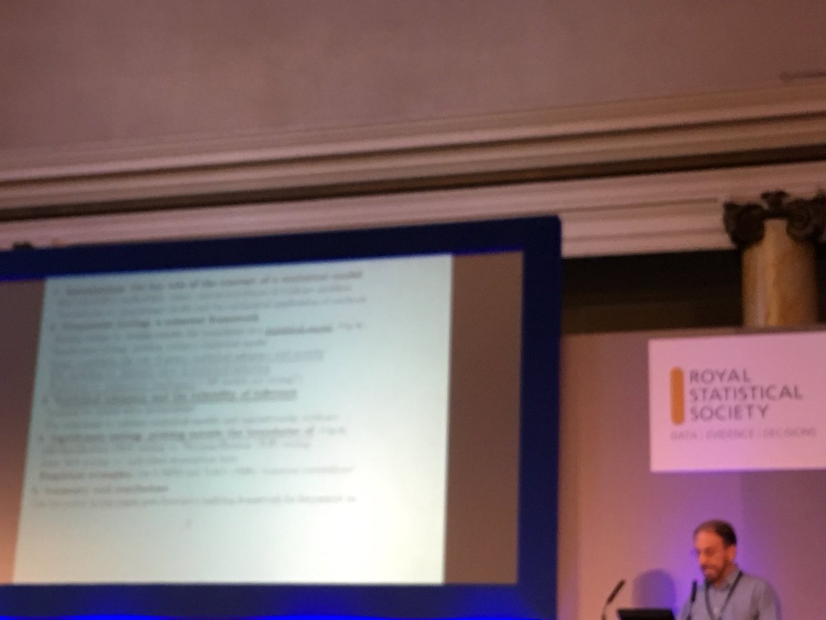 Altea_Lorenzo's tweet photo. What a privilege to listen to @learnfromerror, @richarddmorey, Aris Spanos and Sir David Cox talks on #SIgnificanceTests #RSS2018Conf https://t.co/LWgz2LYBFs