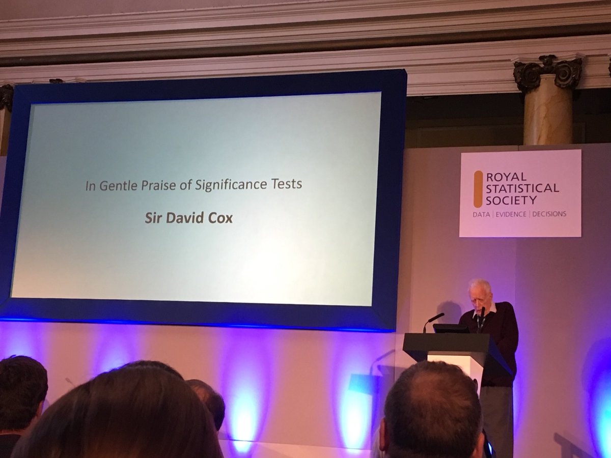 Altea_Lorenzo's tweet photo. What a privilege to listen to @learnfromerror, @richarddmorey, Aris Spanos and Sir David Cox talks on #SIgnificanceTests #RSS2018Conf https://t.co/LWgz2LYBFs