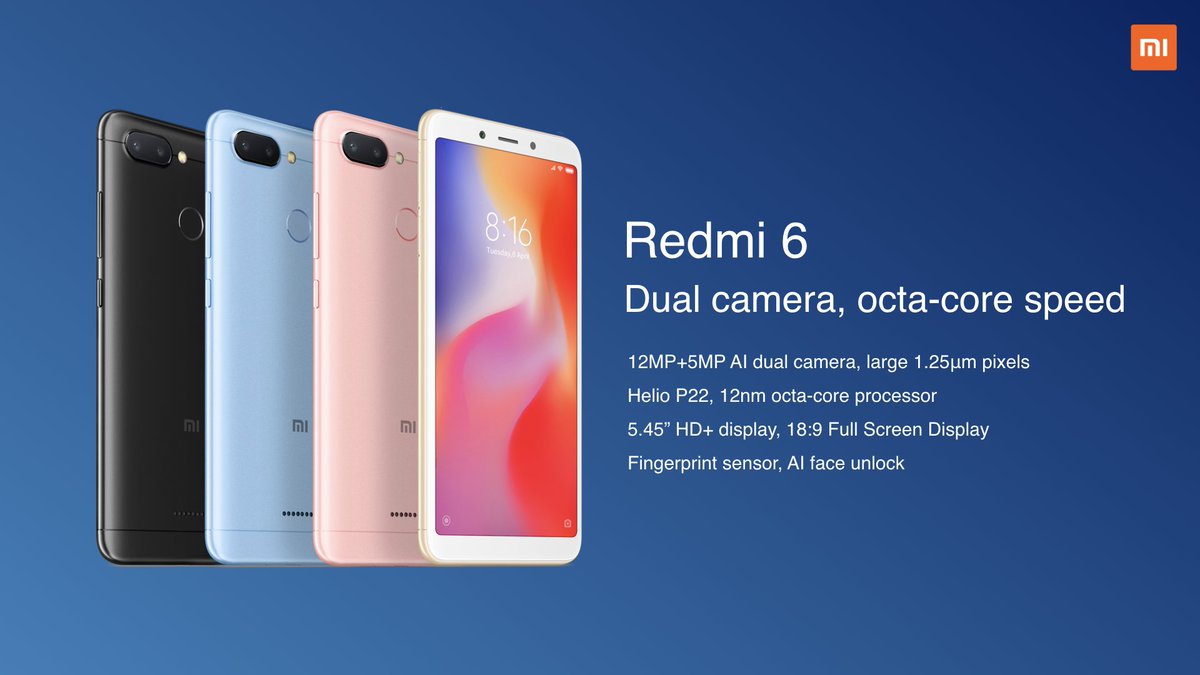 TechyBug's tweet photo. Redmi 6 Pro Redmi 6 &amp; Redmi 6A launched officially in India ..

But this time this all are okis phone not that much exciting at all from Xiaomi

@YouTubeIndia @XiaomiIndia @RedmiIndia @xiaomi 
#Redmi6Pro #Redmi6 #Redmi6A
#DeshKeNayaSmartphones 
#Techybug https://t.co/5WV3YN6mii