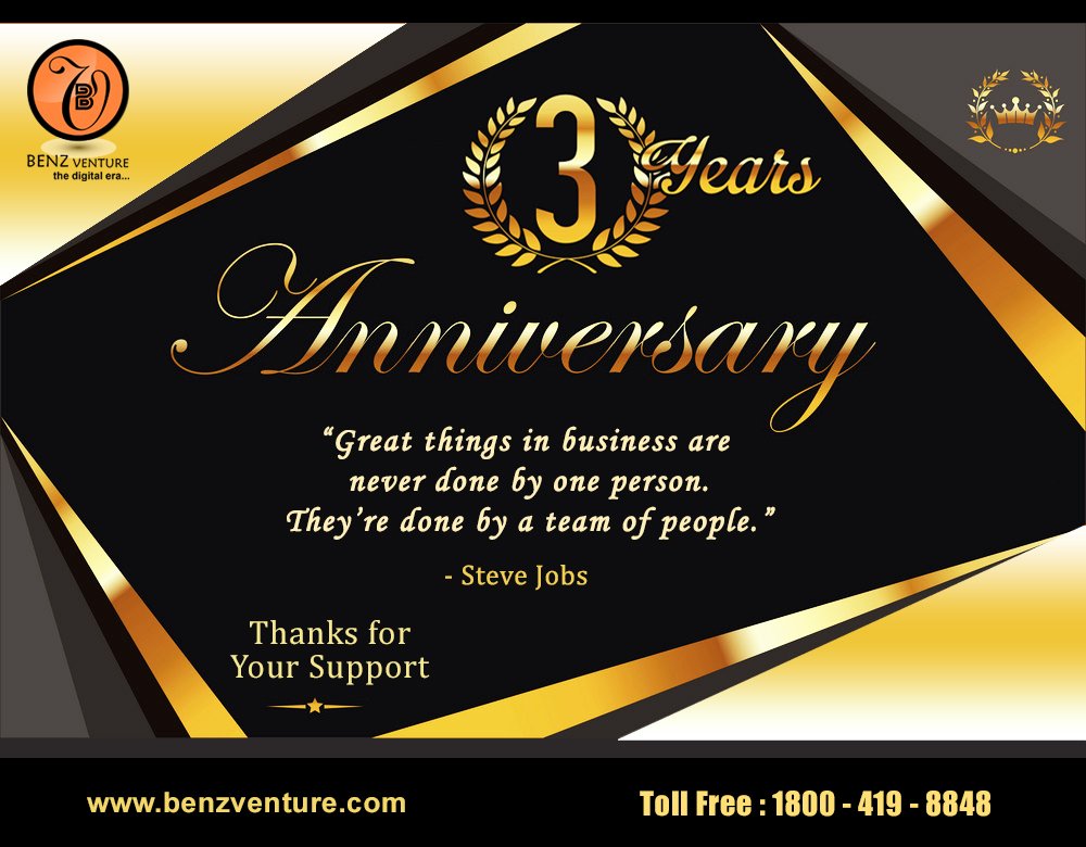 BenzVenture's tweet image. We are Celebrating the 3rd Year Anniversary!

Thanks for your support!

Click Here: benzventure.com
Contact Us : 9788915050
Toll-Free : 1800-419-8848

#ENGvIND
#DilipKumar
#NotaSneakPeek
#Section377
#YaaradiNee
#TeachersDay
#Jarugandi
#GauriLankesh
#BJPKaRavanRaj
