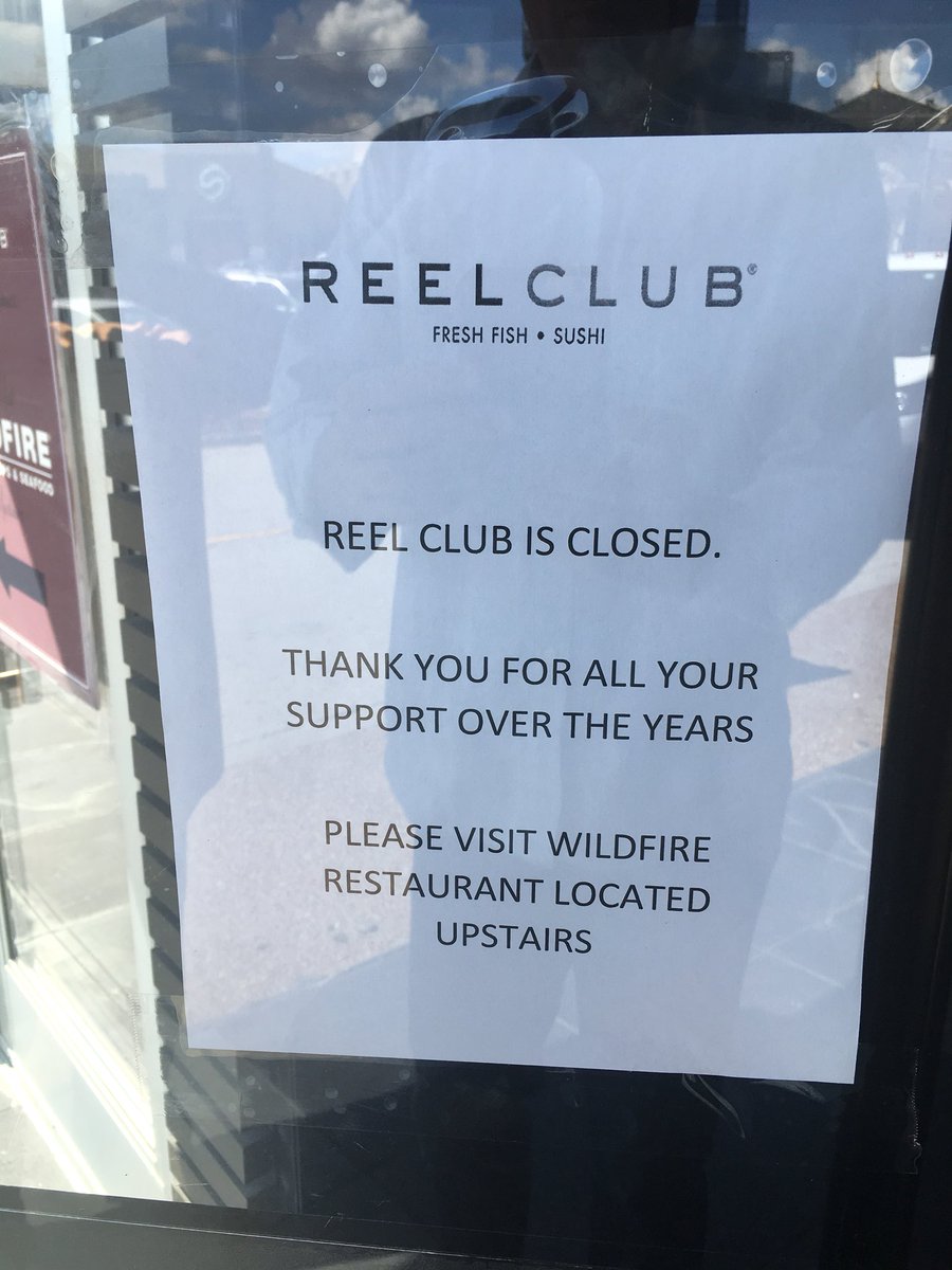 DSpadaJr's tweet photo. No more #cheese #popovers!!! #RIP #ReelClub.   #oakbrook.  #sad https://t.co/fJ6n6JPGjR