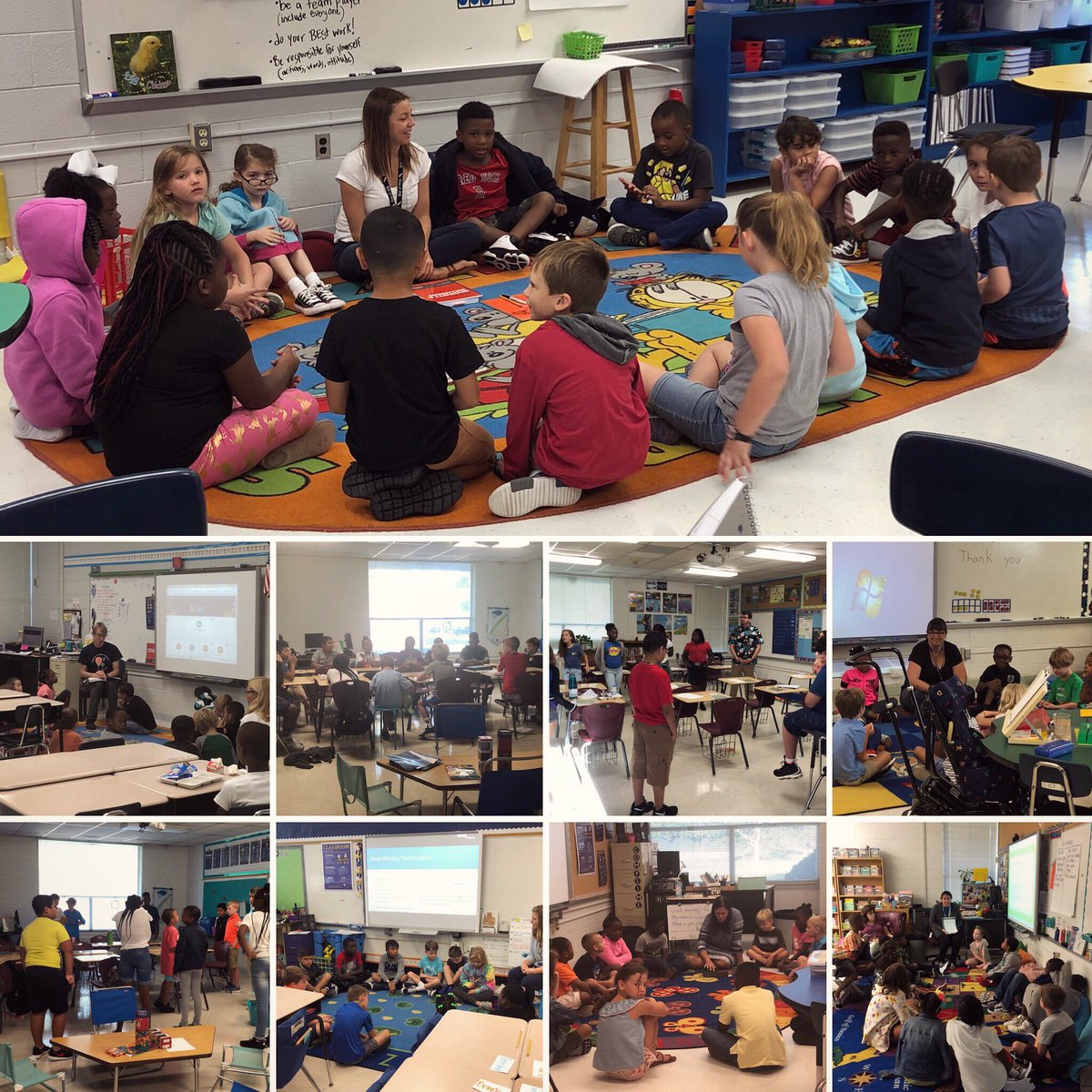 katebtayloe's tweet photo. I love visiting our classrooms each morning as students begin their day in Morning Meeting. I’m grateful that our #SoaringEagle teachers understand that meaningful learning begins with meaningful relationships!  #NHCSchat https://t.co/x0gexkxg3V