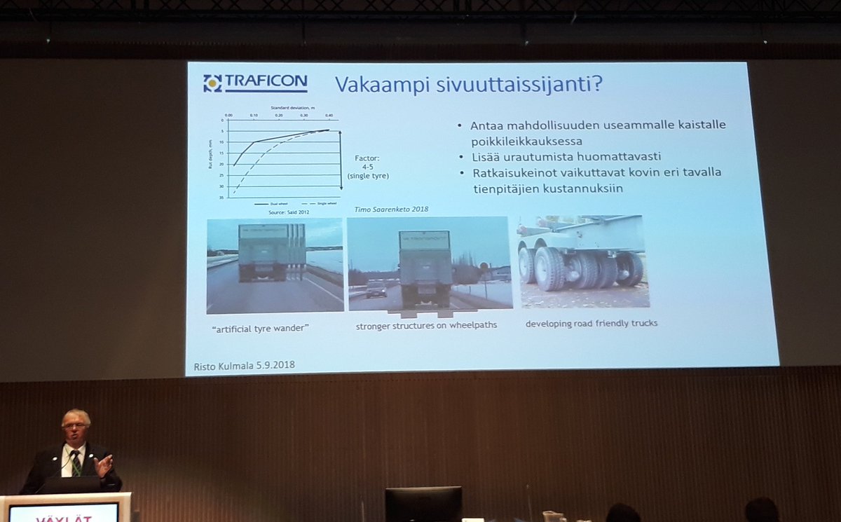 LauraSaarlo's tweet photo. Automaattiajamisen tulevaisuus raottuu Risto Kulmalan esityksen myötä myös kustannusnäkökulmasta 👍#väylätjaliikenne2018 https://t.co/MreZDLYI5z