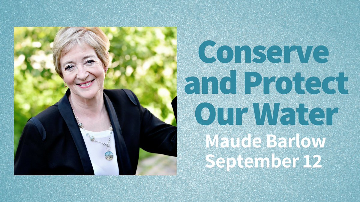 GuelphCoc's tweet photo. Distinguished water warrior Maude Barlow will speak about the global water crisis &amp; what we can do locally to fend off threats to our drinking water on Sept. 12 - 7pm at the ICC, 135 Ferguson St., Guelph
#waterforlifenotprofit #sept12 #protectwater @rsvp 
https://t.co/fnSTEMbqgX https://t.co/7ENHtJUusA