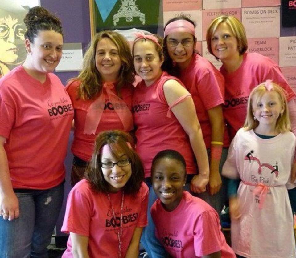 MEMORIES: Student Activities had us teeter-tottering for hours to fundraise for breast cancer research! We couldn’t walk for days after!  -From Anna Regula- #tc3turns50