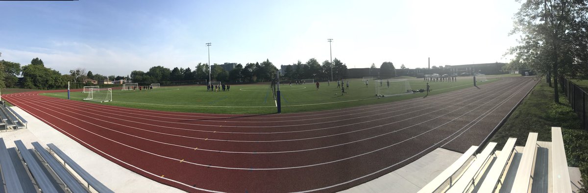 All four fields already in use.  What a positive impact this field and track will have on student learning and engagement.  #AHSSproud <a href="/paul_dasilva12/">Paul da Silva</a> <a href="/SueLawton2010/">Sue Lawton</a> <a href="/PeelSchools/">Peel District School Board</a>