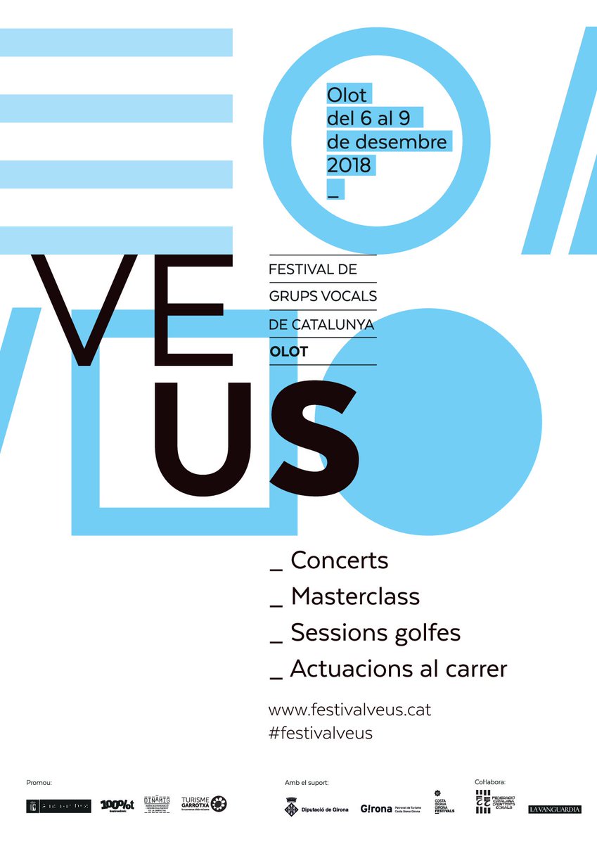 Comenceu a reservar-vos les dates! Torna VEUS, el Festival de grups vocals de Catalunya. Dies 6, 7, 8 i 9 de desembre a Olot!
#festivalveus #olot #garrotxa #descobreixolot #olotcultura