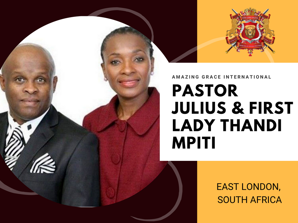 NewJCOfficial's tweet photo. Join us tonight, 7pm as our Pastor from South Africa; Pastor Julius Mpiti; preaches for the 1st time at New Jerusalem Cathedral!
Pastor Julius and First Lady Thandi Mpiti, Elder Wil and Bishop Williams at Amazing Grace Ministries Intl. in East London, South Africa 2008
#NJCSD43 https://t.co/DR6vp3seef