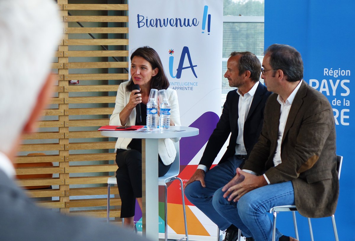 iA_formation's tweet image. Merci à @C_MORANCAIS, Présidente de la Région @paysdelaloire pour sa présence aujourd'hui sur notre campus de #Nantes. Nous avons pu échanger autour de l'#apprentissage, l'évolution de notre offre de #formation, nos projets #digitaux et lui présenter notre magasin #pédagogique !