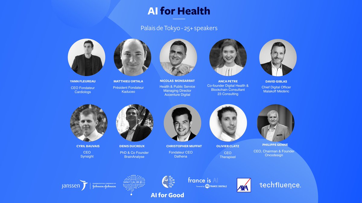 DathenaScience's tweet image. Christopher Muffat is a speaker and participant in the roundtable of #AIforHealth at Palais de Tokyo in Paris amongst 25 other speakers, tonight.
#dathena #dathenascience #ai #artificialintelligence #franceisAI