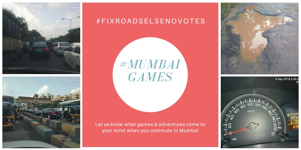 findshilpa's tweet photo. Mumbai roads pe rahoongi main, ghar nahi nahi nahi nahi jaoongi main!! 
Let d #mumbaigames begin!!
#FixRoadsElseNoVotes @roadcommuter 
https://t.co/DAuXTm8XQZ https://t.co/CzCa3kg4p1