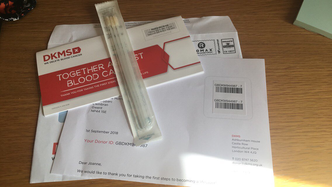 #marrowformarley got my kit, have you? Please sign up to give this young man the best chance of finding a donor. Maybe we could run an event during freshers/induction week at USW <a href="/MParry442/">Maria Parry 💙</a> <a href="/Rachel_Morgan21/">Rachel Morgan RN(LD) 💙</a> <a href="/nickygen/">NickyG 💙💜</a> <a href="/StaceyReesRNLD/">Stacey Rees RN(LD)</a> <a href="/DKMS_uk/">DKMS UK | We Delete Blood Cancer</a> <a href="/AnthonyNolan/">Anthony Nolan</a>