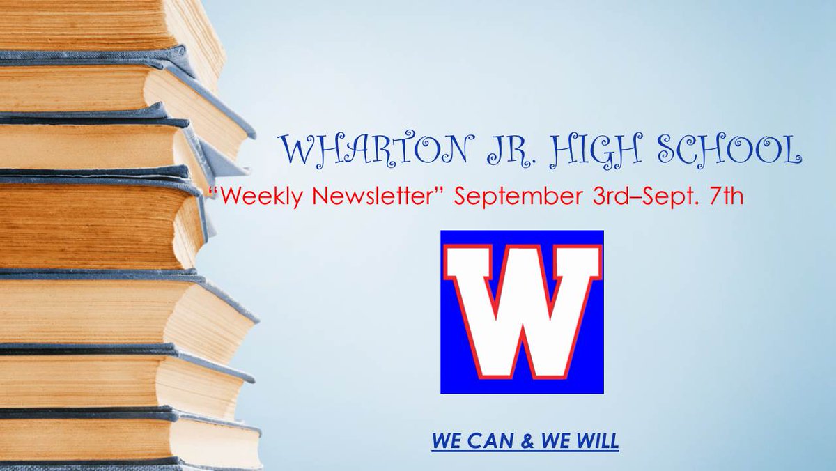 WhartonJHTigers's tweet photo. Mr. Barron's newsletter for families https://t.co/jYqJVBMPo7