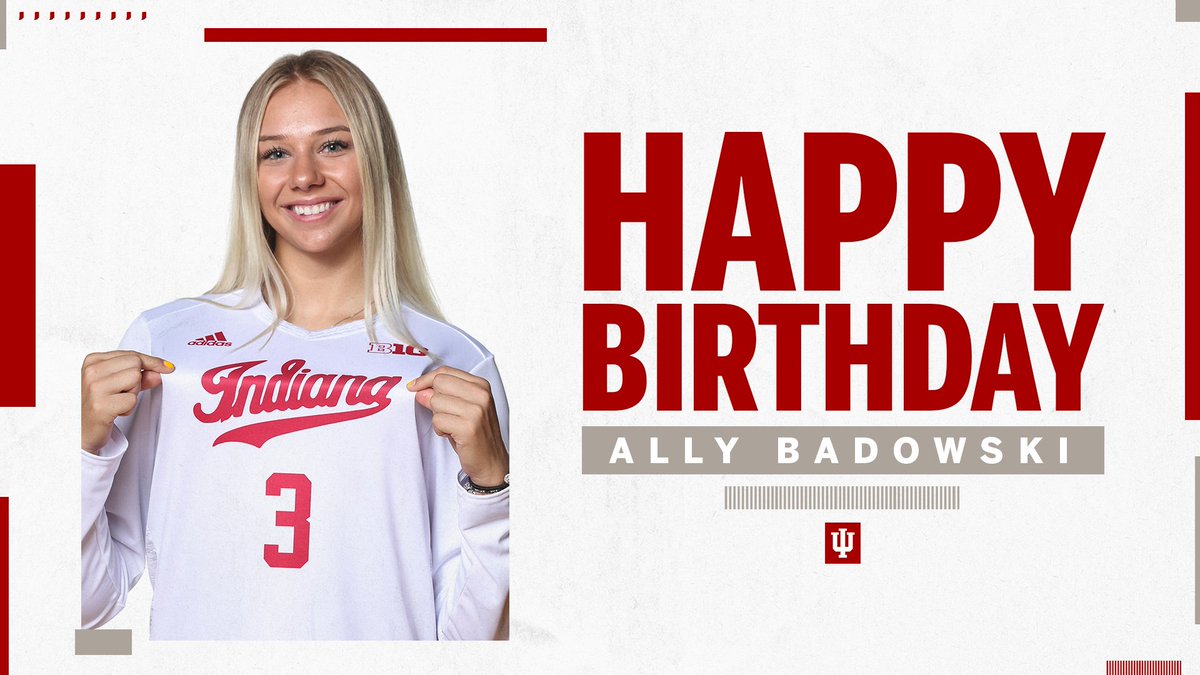 IndianaVB's tweet photo. Happy Birthday @allybadowski 
🎉🎂🎉 https://t.co/SlQ13FrNyU