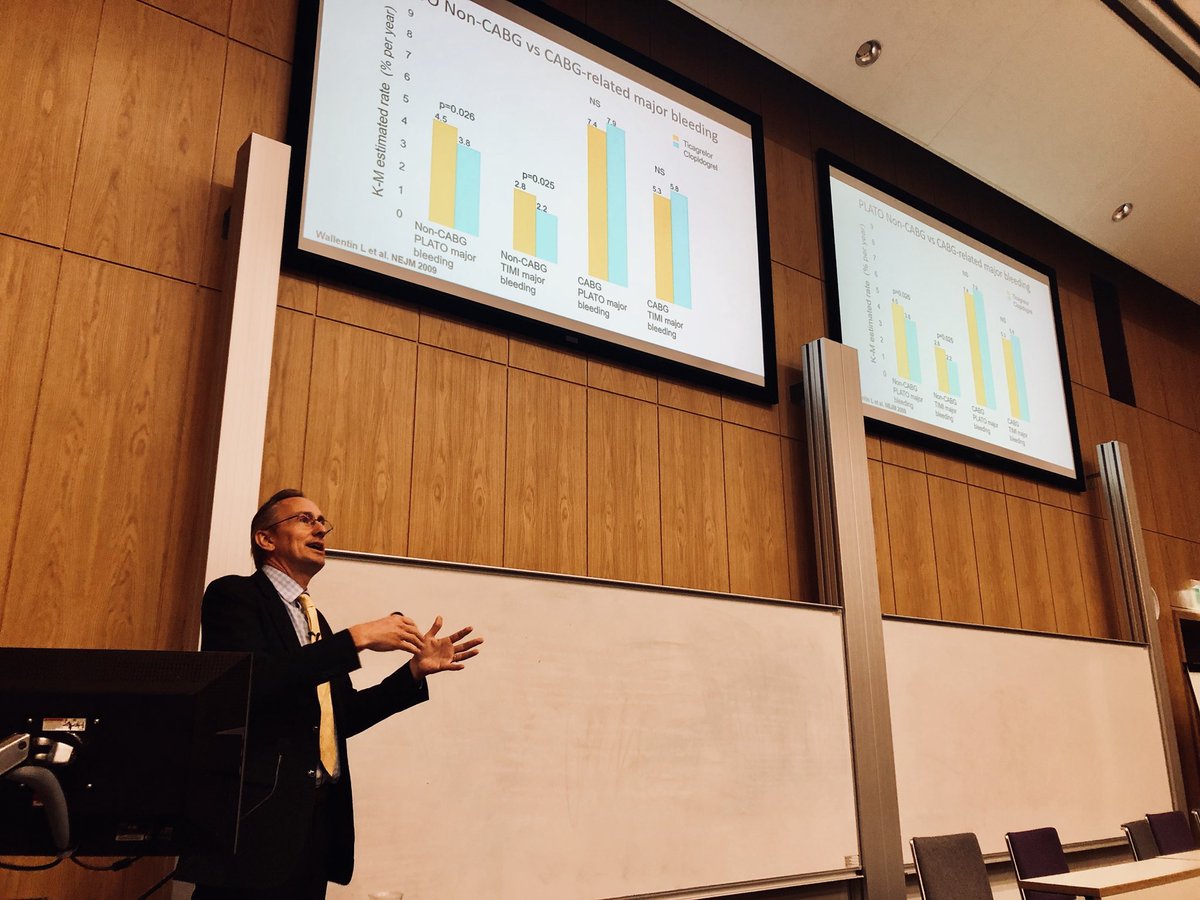 Thank you Professor Rob Storey for an excellent update on Antithrombotic Therapy for Coronary Disease. #rcpeBirm18