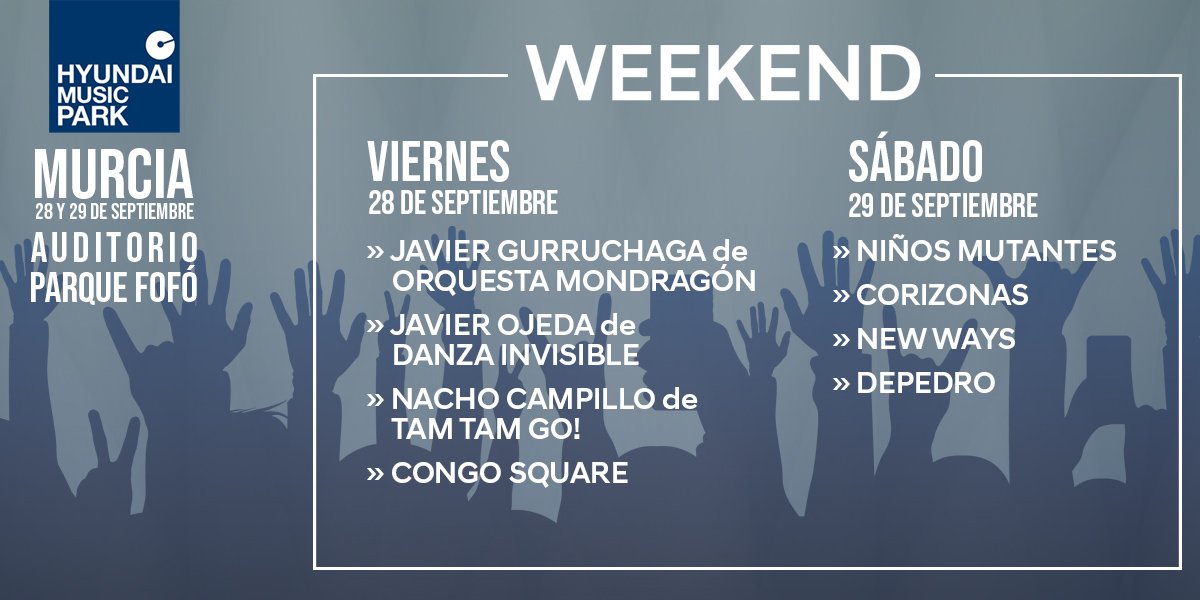 TRAS UN LARGO TIEMPO EN SILENCIO VOLVEMOS A LOS ESCENARIOS CON MÁS FUERZA QUE NUNCA!

Nuestra primera bala será el Hyundai Music Park el Sábado 29 de Septiembre, en el parque fofó. No te lo puedes perder 😜