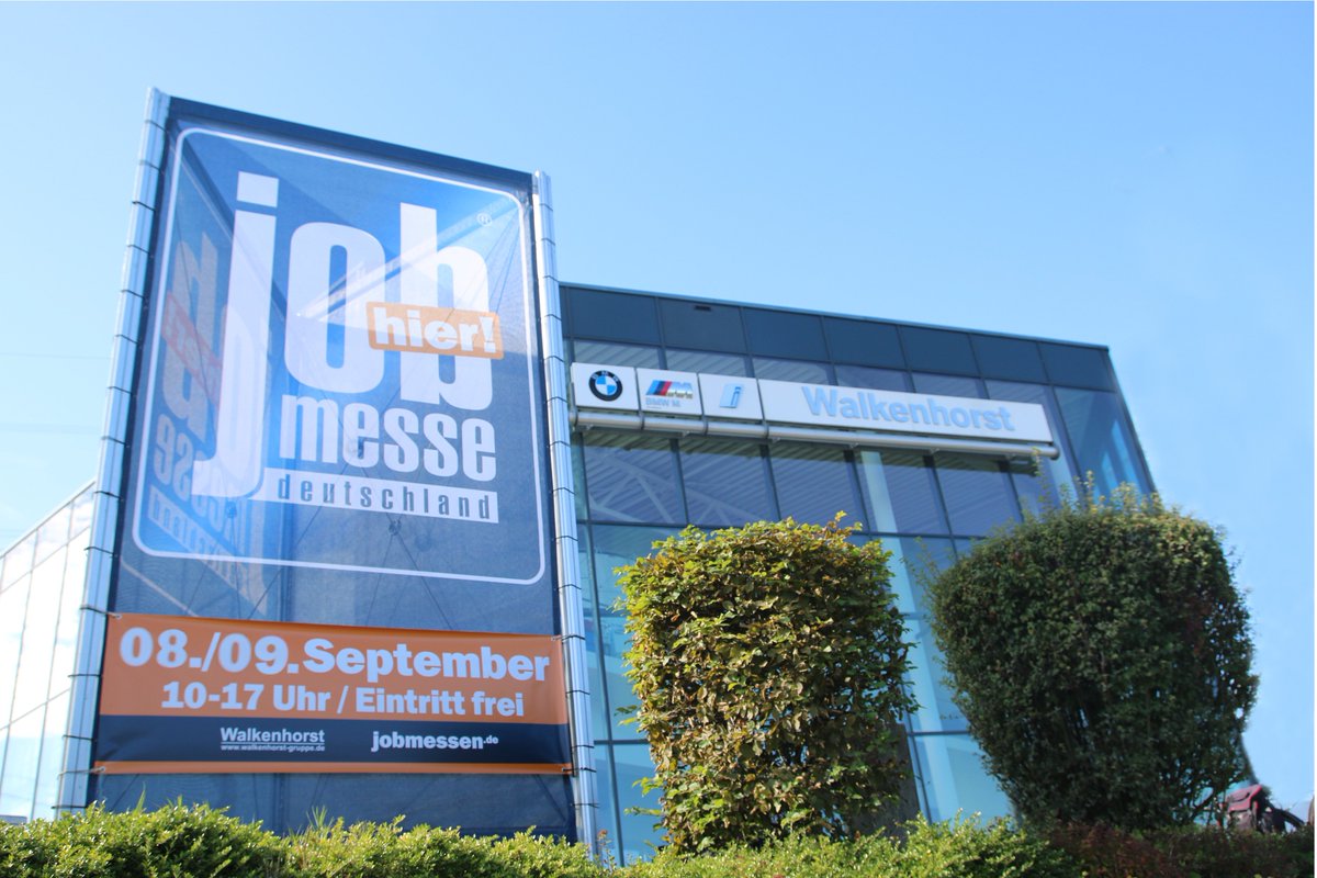 125 Aussteller, Workshops und Fachvorträge an beiden Messetagen auf der 15. jobmesse osnabrück am 08./09.09. bei BMW Walkenhorst. Wir freuen uns auf euch! #jobmesseosnabrück #jobmesse #osnabrück #osnabrooklyn #walkenhorst #job #karriere #ausbildung #studium #weiterbildung