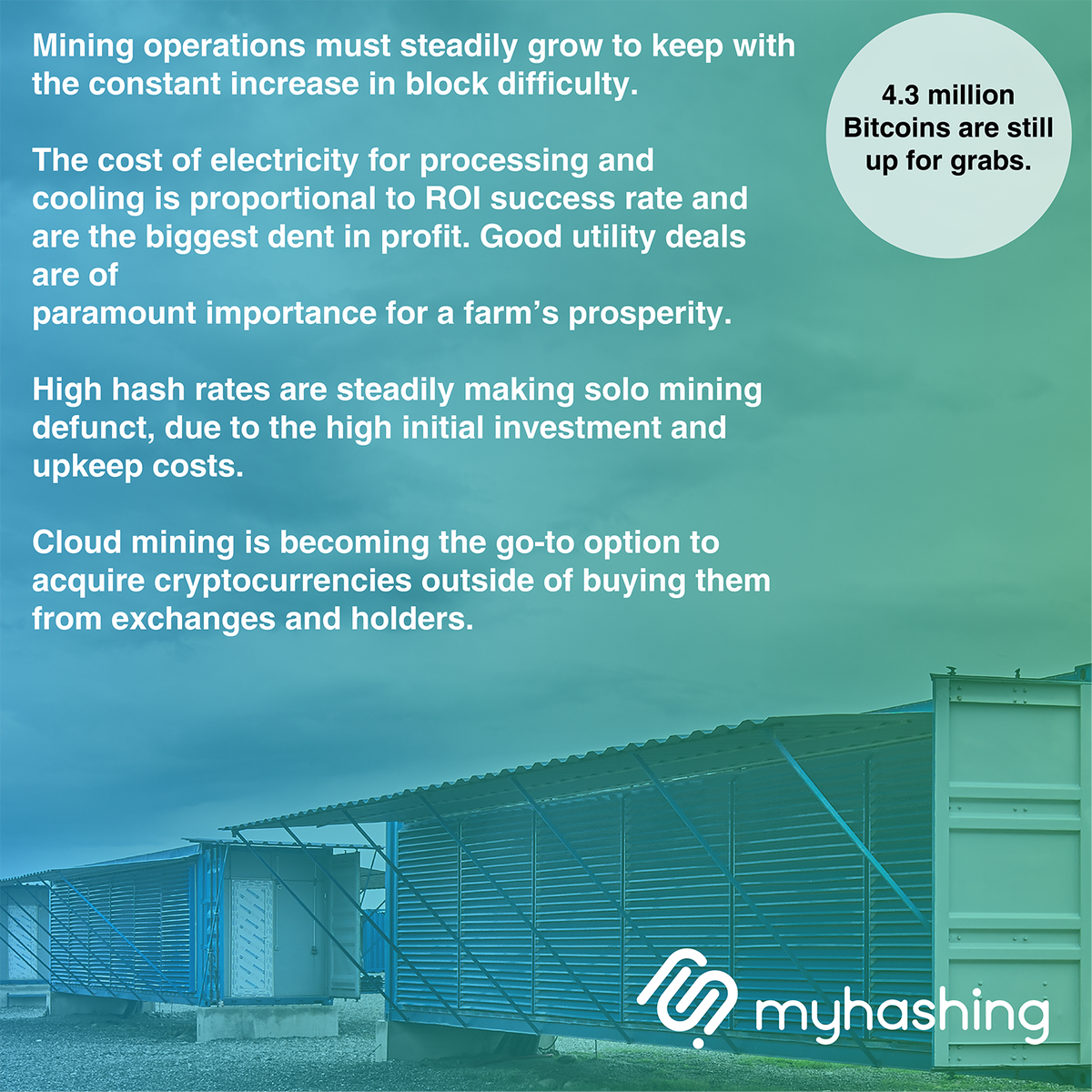myhashingmining's tweet image. Minimal initial investment. Safer than investing in hardware that will quickly become ineffective. No technical knowledge for maintenance required. You immediately start #cryptomining