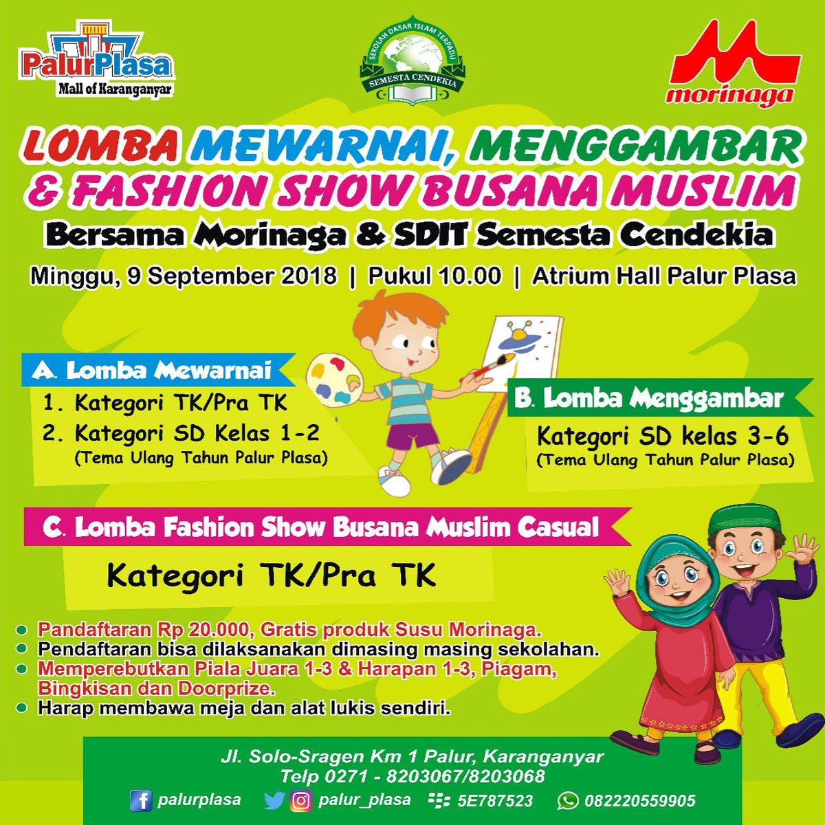 Gambar Sekolahan Untuk Mewarnai
