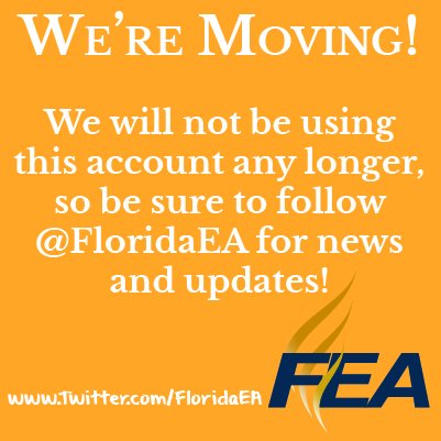 Attention followers: be sure to follow our page <a href="/FloridaEA/">Florida Education Association</a> to stay up to date as we transition away from this page.