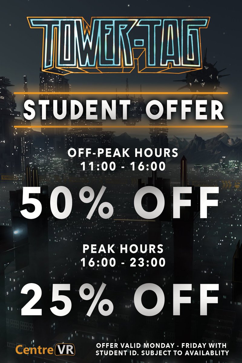 STUDENTS of <a href="/bournemouthuni/">Bournemouth Uni</a> and <a href="/portsmouthuni/">University of Portsmouth</a> - we have a very special offer just for you. Don't miss out! 50% off virtual reality you can play with all your friends