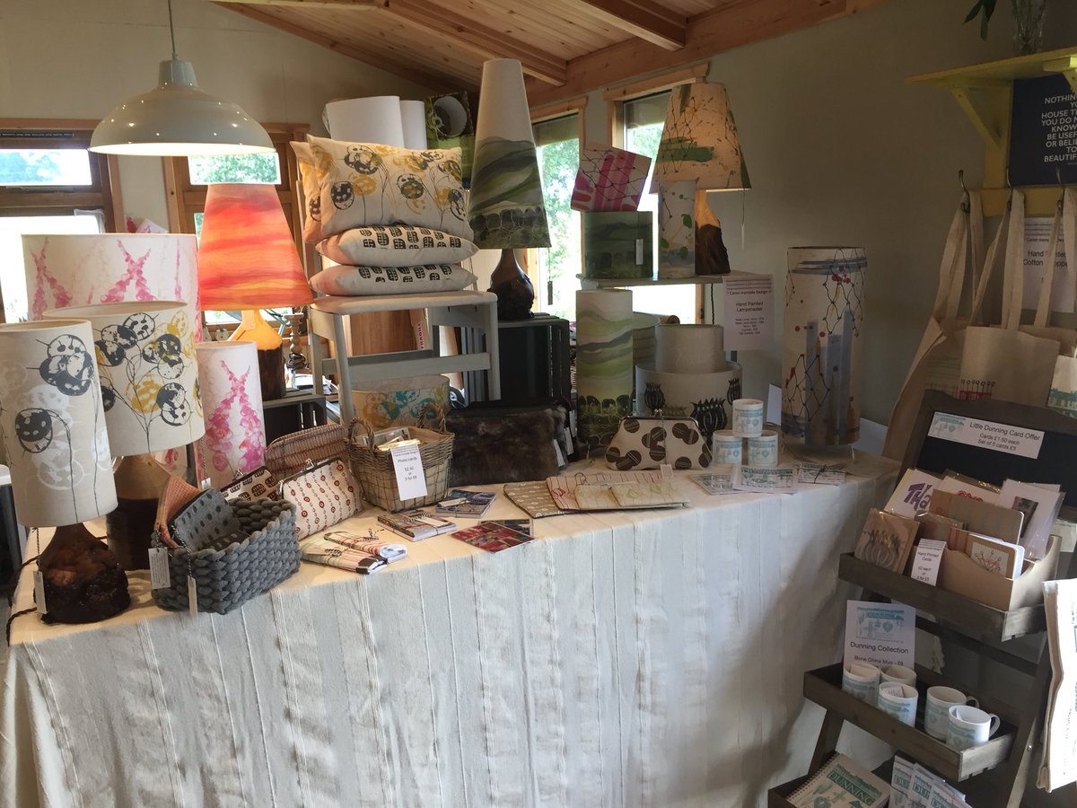 TextileCaron's tweet photo. Hooray! Open now for the duration of @PerthshireOS! Messy studio transformed into mini lighting and homes emporium! https://t.co/7bI0anhDI1