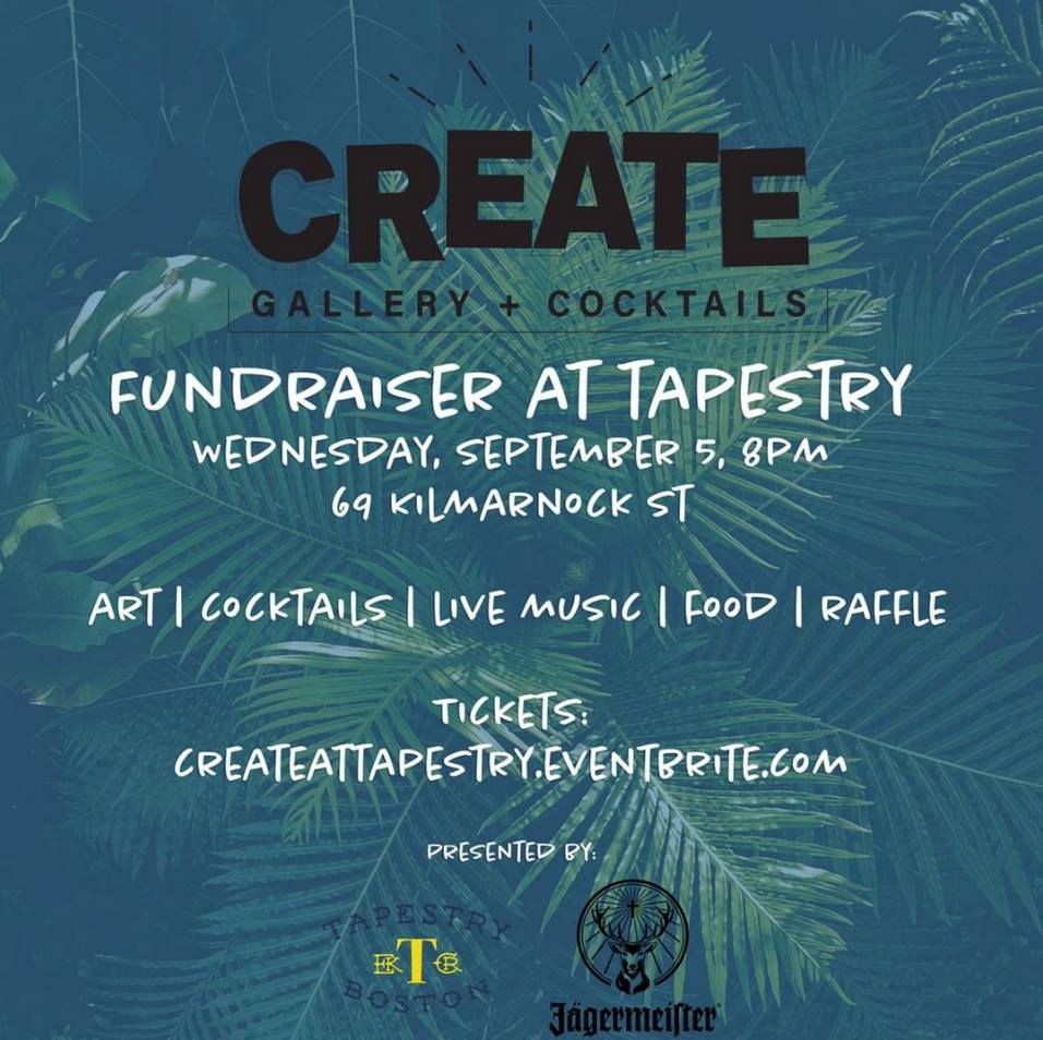 Create Boston (@createboston) on Twitter photo Thanks for the love, <a href="/BostonMagazine/">Boston Magazine</a>! Check out their write up on tonight's CREATE Gallery + Cocktail Lounge fundraiser at Tapestry, then grab your tickets at: createattapestry.eventbrite.com Thanks for the love, <a href="/BostonMagazine/">Boston Magazine</a>! Check out their write up on tonight's CREATE Gallery + Cocktail Lounge fundraiser at Tapestry, then grab your tickets at: createattapestry.eventbrite.com
