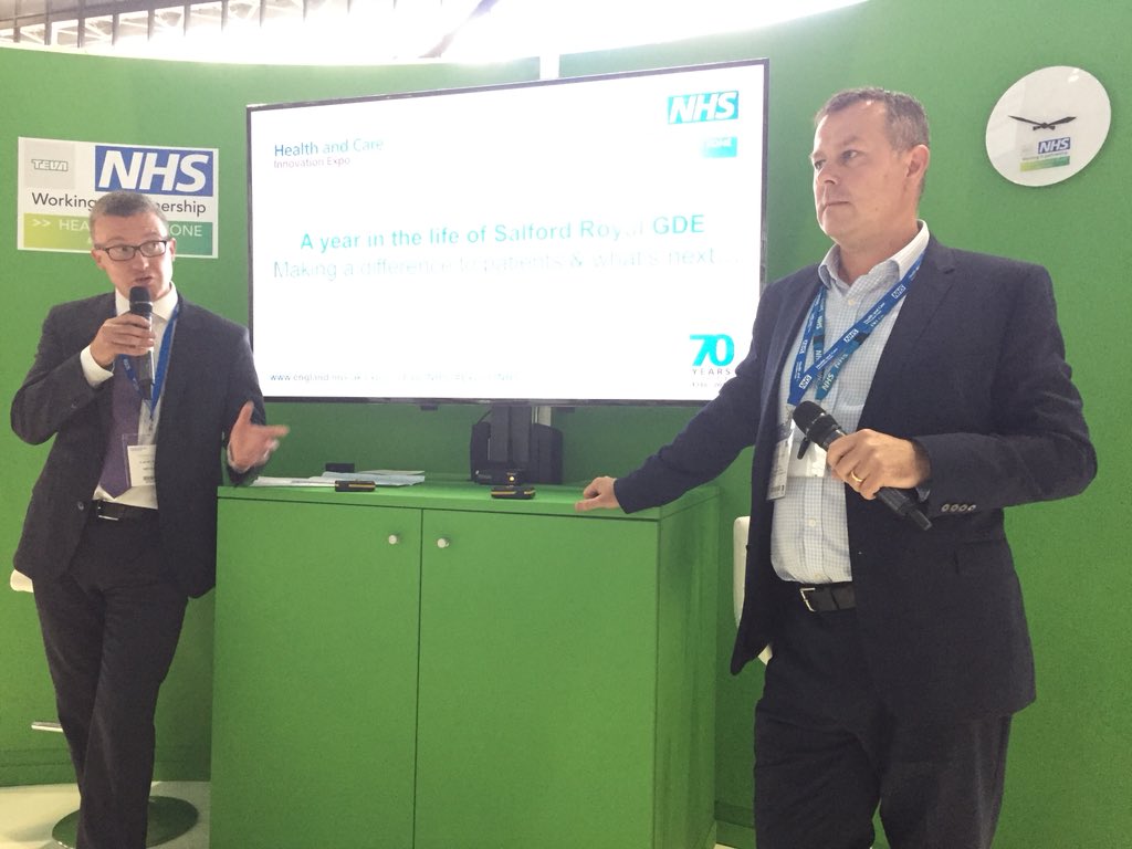 Focusing on clinical leadership is key to our sustainable digital success @SalfordRoyalNHS  @DrGarethThomas speaking at @ExpoNHS #EXPO18NHS