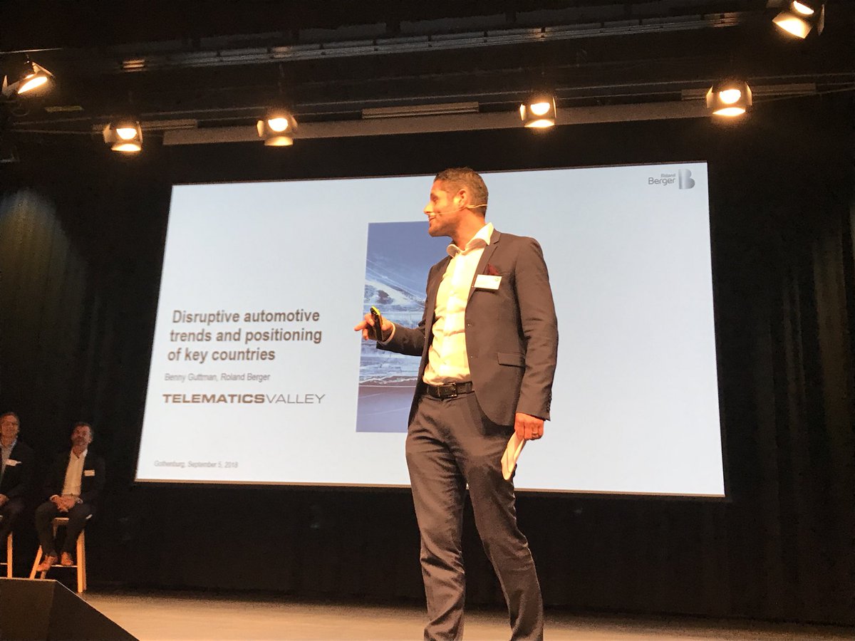 hakancarlund's tweet photo. ”... cars will not kill 1.3millions a year...” Benny Guttman #DisruptiveMobility #TelematicsValley https://t.co/uOVg0XR0TU