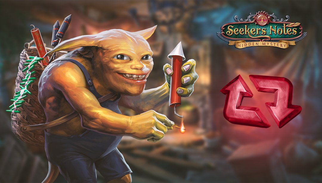 There is a Gremlin Prankster on our Twitter page that can only be banished by retweets! 🔁 Seekers, help us get rid of him to get a chance to be rewarded with 50 rubies! 💎💎💎
#SeekersNotes #BanishTheGremlin #RetweetGiveaway #hiddenobject