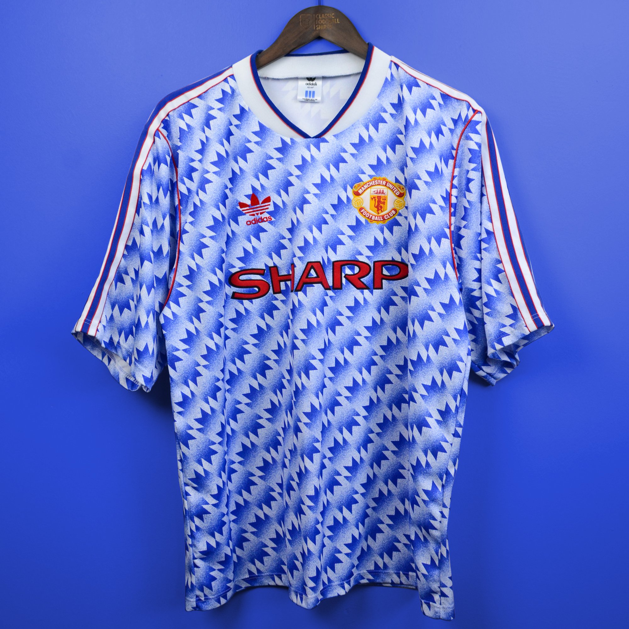 Man Utd 1990 Away Vintage Retro Football Jersey