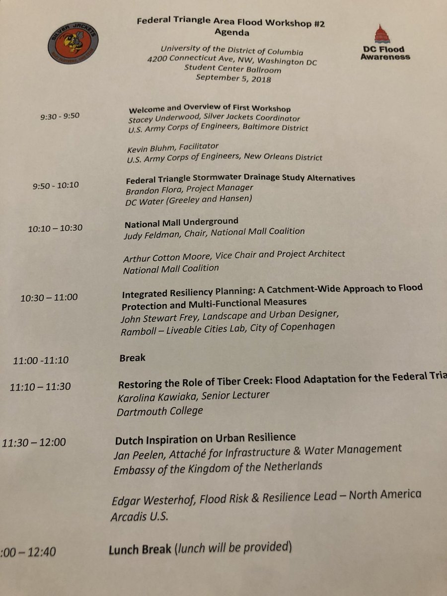 edgar_westerhof's tweet photo. A packed house and exciting program at DC #SilverJackets workshop meeting on #FederalTriangle Flood Protection with #Dutch best practices in Flood Resilience &amp; Finance presented by @Arcadis_US. #DCFloodAwareness #Cities4Climate https://t.co/cqsofqxREu