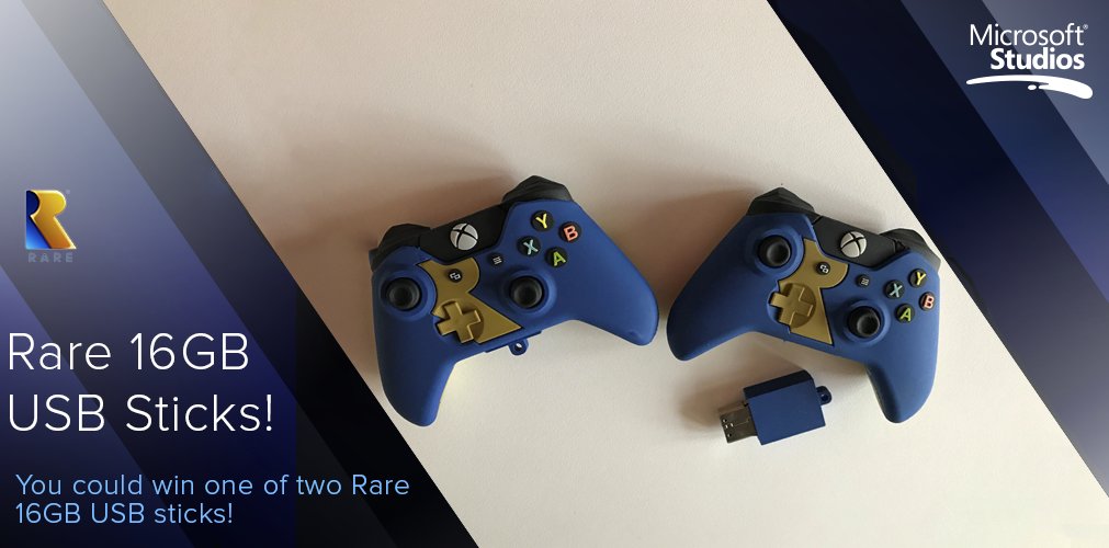 RareLtd's tweet image. Fancy winning yourself one of these 16GB Rare USB sticks? You could be in luck! Follow us and retweet before 4PM BST tomorrow for a chance to win. #WinWednesday