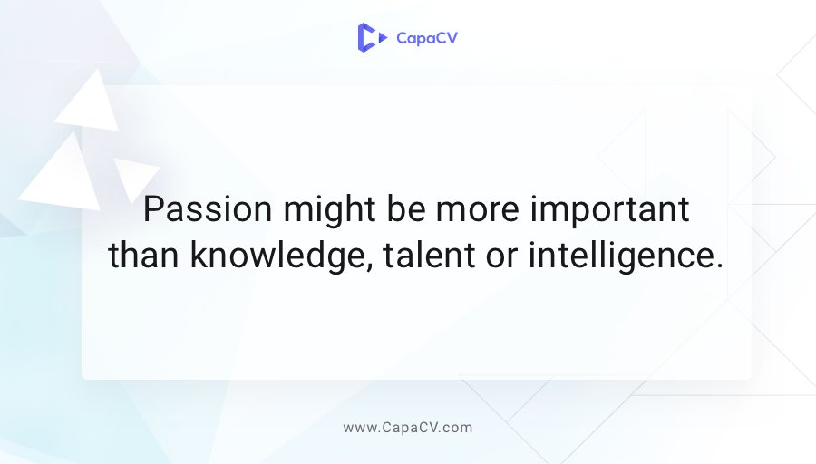 CapaCv's tweet image. Passion and desire have a tendency to make you far more creative and far more resourceful.
Show your passion by using CapaCV.com

buff.ly/2CdxTK9

#jobsearch #jobhunt   #resume #job  #careers  #hr  #digitalcv #digitalresume #digitalprofile  #firstimpression