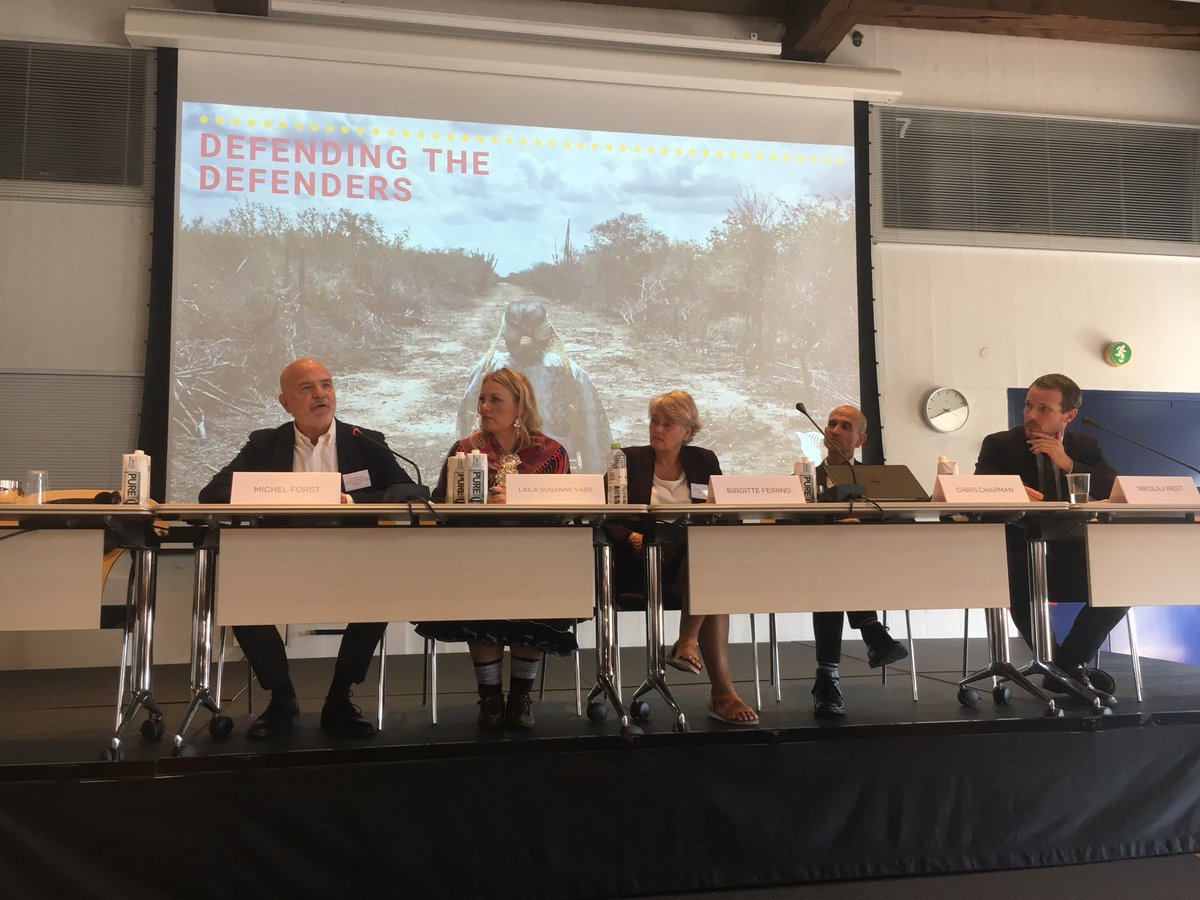 There will be no sustainable development without #HumanRights. And no #HumanRights without #IndigenousPeoplesRights, says @BiFeiring #DefendingDefenders #iwgia50years