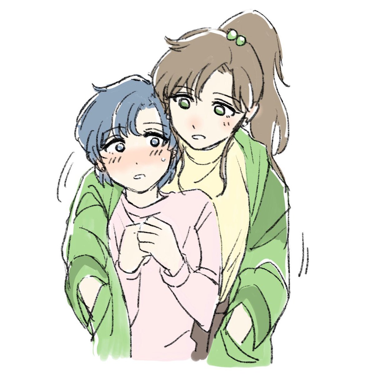 骨格よく分からないことになっているけどまこちゃんのダボパーカーかわゆです