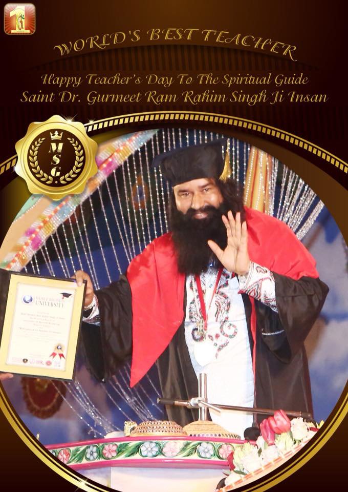 Nishainshan777's tweet photo. #BestSpiritualGuideStMSG
@Gurmeetramrahim ji is the best coach in the world.
@derasachasauda 
Happy Teachers Day papaji https://t.co/PdD4pGdJtZ