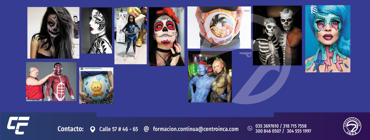 CURSO DE #BODYPAINT 
Body paint se refiere al arte de la pintura corporal. 

Celular - Whatsapp: 3008460507
Chat Whatsapp: api.whatsapp.com/send?phone=573…

#BodyPaint #Cuerpo #Arte #Expresión #Barranquilla #Colombia #bodypaintingmodel #bodypainting