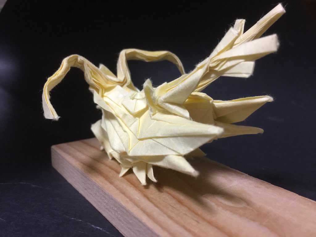 تويتر ケムケム 折り紙垢 على تويتر Shota はじめまして 龍神3 5は 神谷流 創作折り紙 に挑戦 という本に 展開図と折るにあたっての進め方が書いてあります 展開図折り自体はあまりやった事ありませんが 展開図に書いてある線を全て折り畳むと基本形