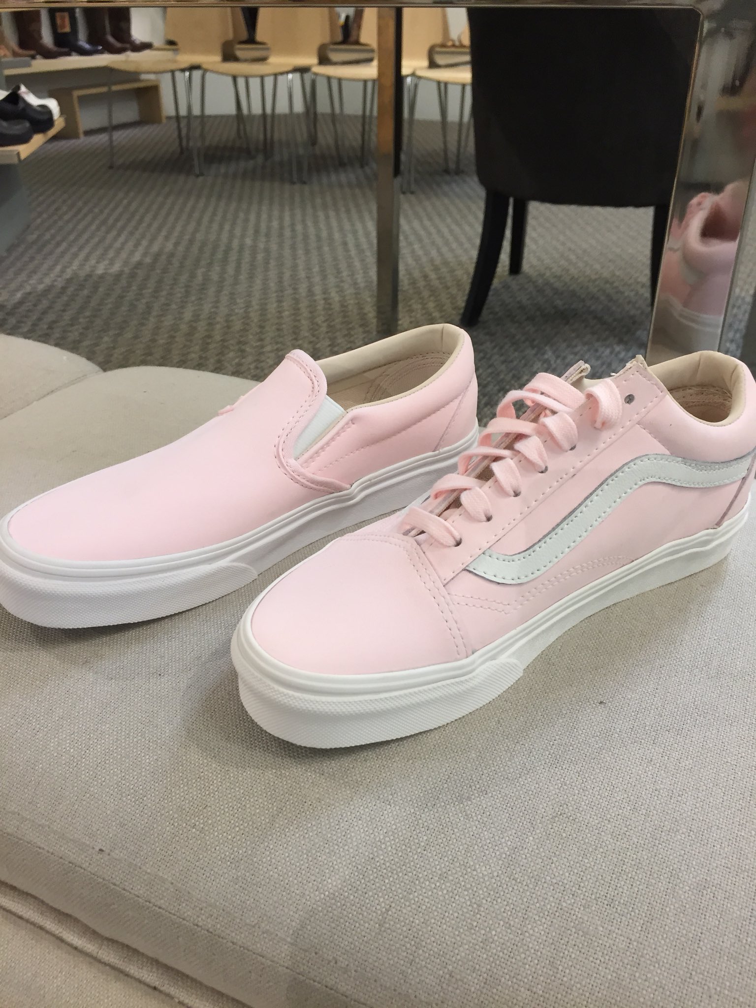 Vans old skool heavenly pink top