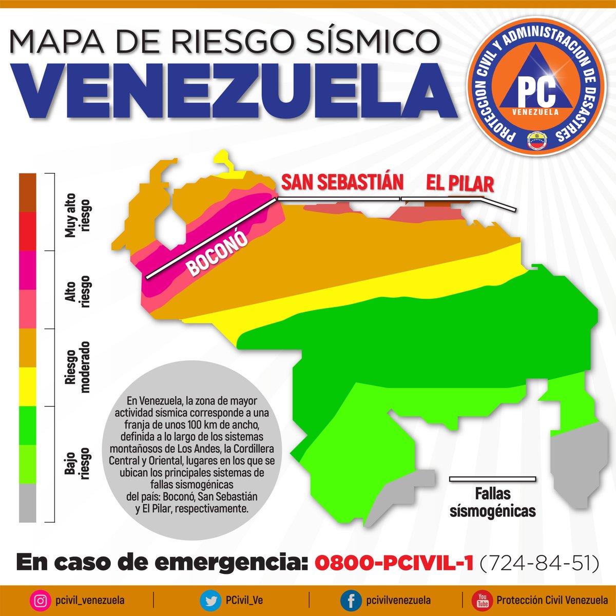 #Infórmate l Mapa de Riesgo Sísmico
