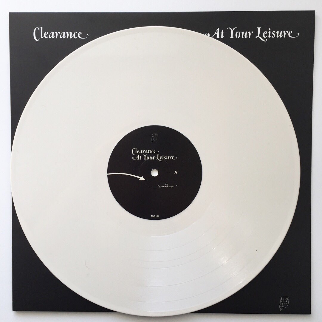 clearancetunes's tweet photo. “At Your Leisure” LPs are finally *in stock* ! Now shipping black vinyl, translucent/navy splatter, and egg punk white from @topshelfrecords  at the link in our bio ✨🥚✨🥚✨ https://t.co/mf2wh04d8D