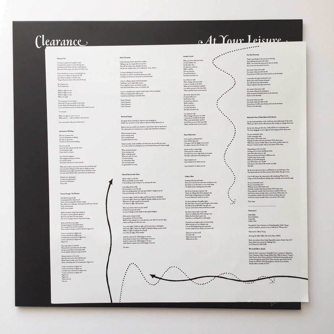 clearancetunes's tweet photo. “At Your Leisure” LPs are finally *in stock* ! Now shipping black vinyl, translucent/navy splatter, and egg punk white from @topshelfrecords  at the link in our bio ✨🥚✨🥚✨ https://t.co/mf2wh04d8D