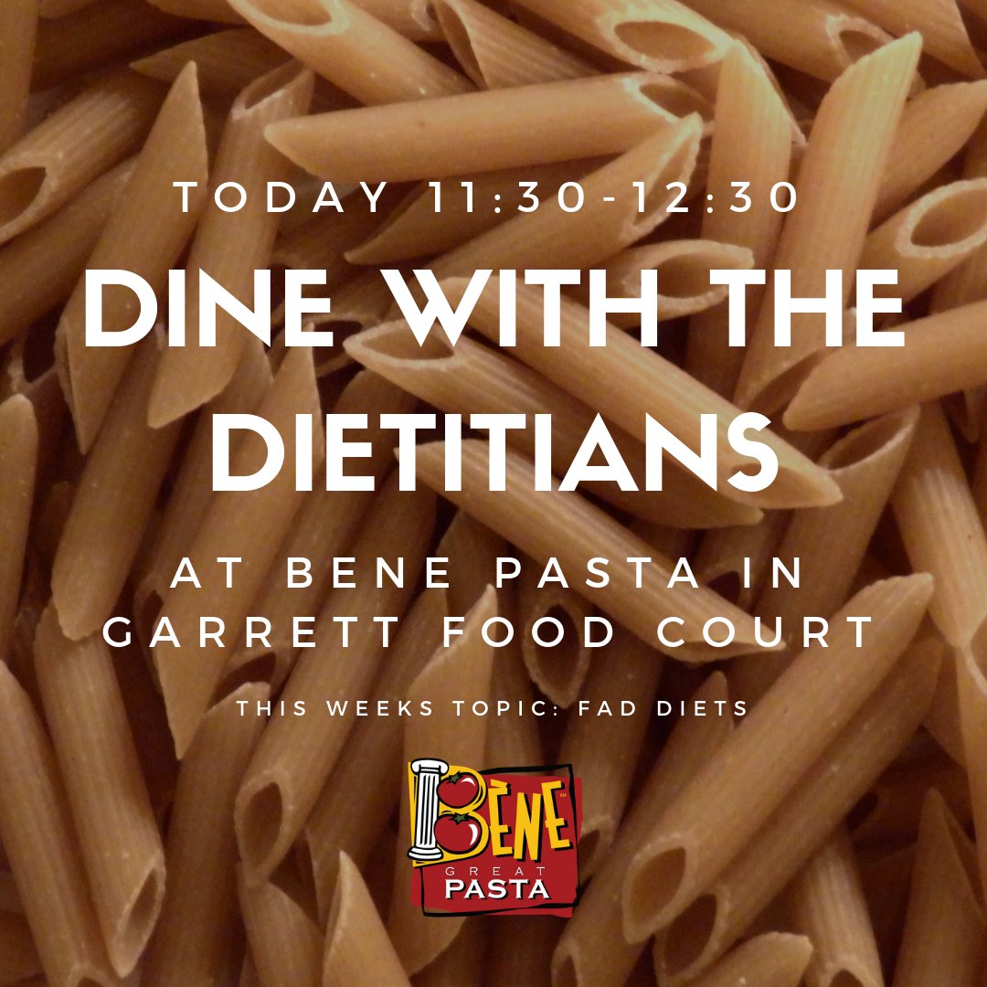 The first ever Dine with the Dietitians is today! Don’t miss it!