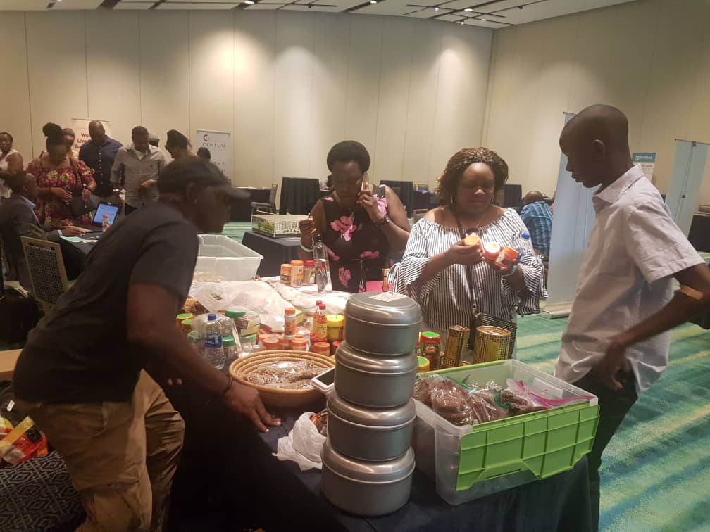 newvisionwire's tweet image. Uganda products showcased during a business expo organised by Ugandans in North America under their umbrella Organisation,  Ugandans in North America Association. (UNAA) #VisionUpdates 

📷: @bknakayiwa