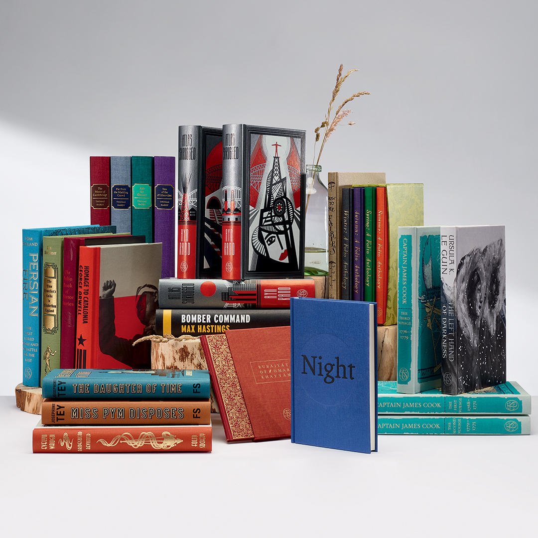 foliosociety's tweet photo. We're thrilled to announce 19 stunning new editions in our Autumn Collection! Featuring the first illustrated edition of The Left Hand of Darkness, two more golden age crime classics by Josephine Tey, and our first Max Hastings - which are your favourites? https://t.co/JiaDsKzKlP https://t.co/kwfsm8NNwM