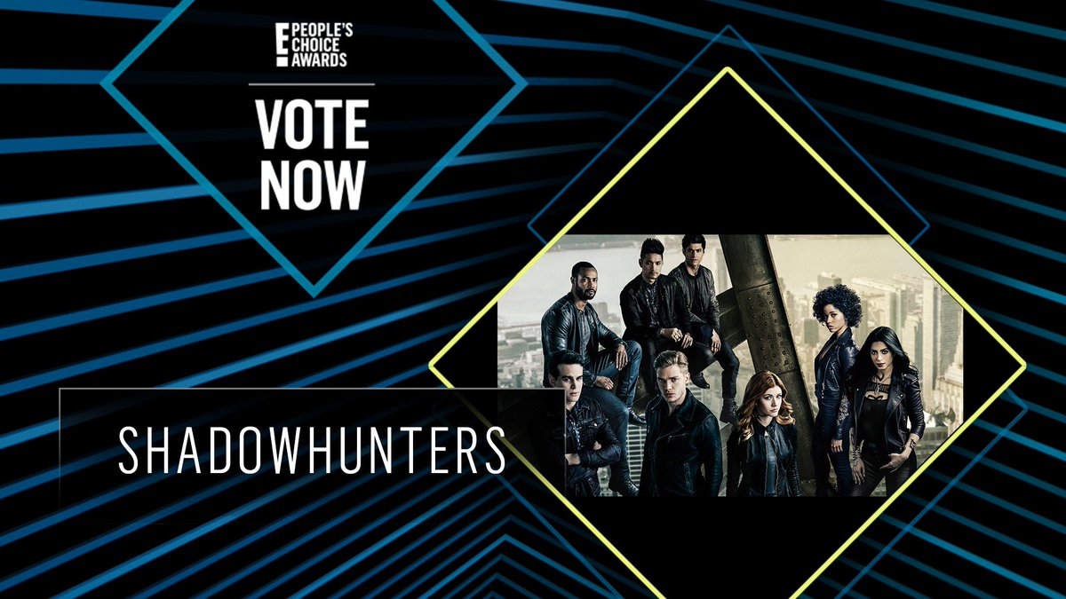 peopleschoice's tweet photo. Vote for Shadowhunters by retweeting this post: #ShadowHunters #TheScifiFantasyShow #PCAs https://t.co/tCLk5zEJG6